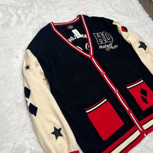 DDC COMICS HARLEY QUINN ICONS CARDIGAN - Picture 2 of 6